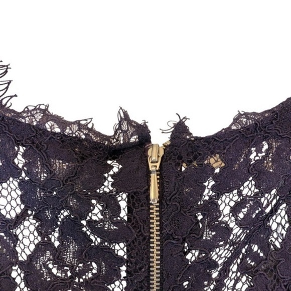 New Babaton Aritzia Lace V - Neck Tobia Sleeveless Dress Purple - Picture 8 of 11